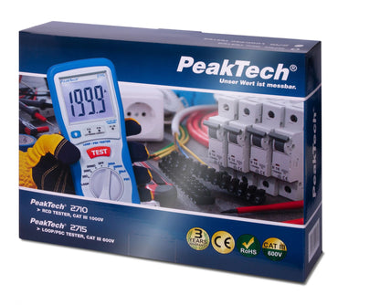 Medidor de impedancia Peaktech P2715 LOOP Digital/ bucle PSC