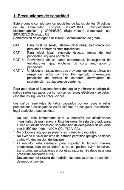 Medidor Digital de Tierra Peaktech P2700 , 0-2000Ω, CAT III 1000V MARCA PEAKTECH