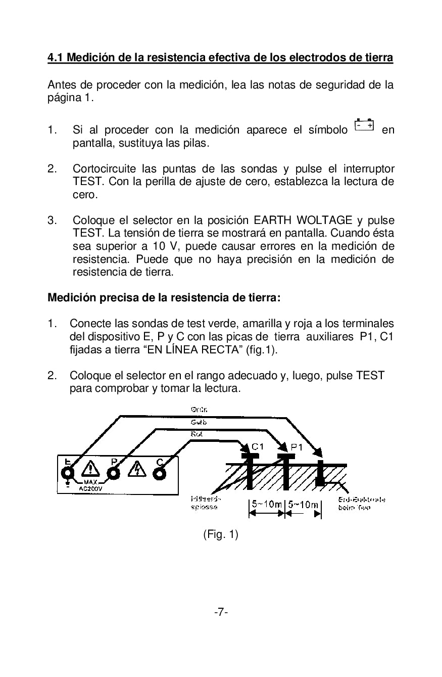 Medidor Digital de Tierra Peaktech P2700 , 0-2000Ω, CAT III 1000V MARCA PEAKTECH